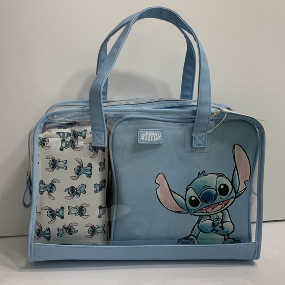 Disney Bags New Disney Lilo Stitch 3 Piece Makeup Cosmetic Travel